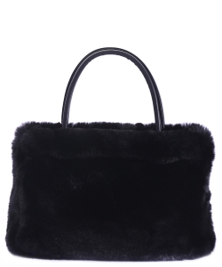 Faux Fur Hand Bag BA320026 BLACK
